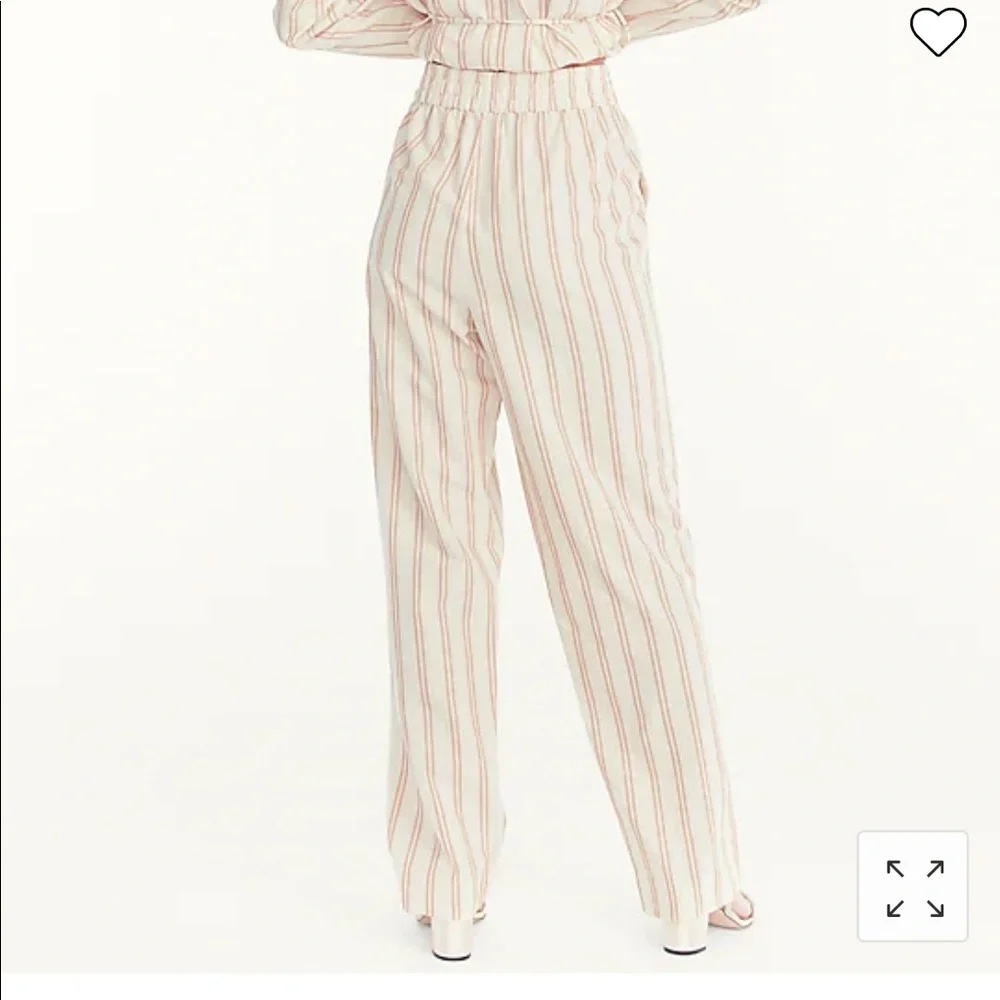 Jcrew pull on cotton blend pant in stripe - Picture 4 of 10